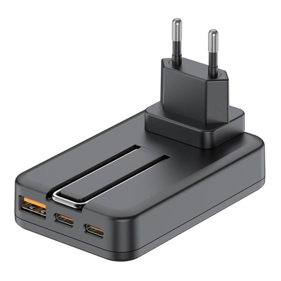 Ładowarka bezprzewodowa 2xUSB-C/30W 1xUSB-A/18W Budi, Magsafe 15W