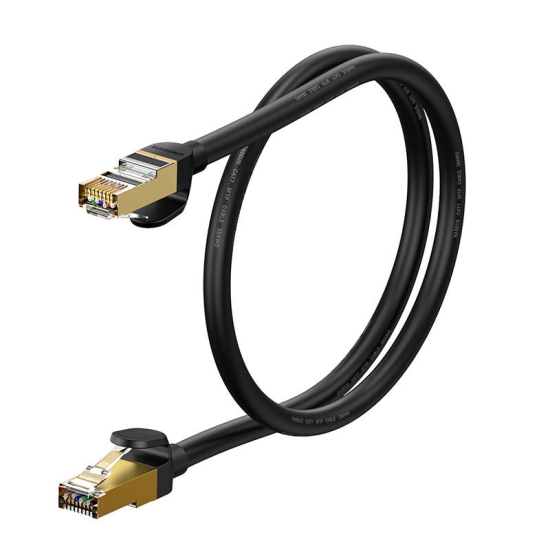 Kabel sieciowy Baseus Ethernet RJ45, 10Gbps, 0,5m (czarny)