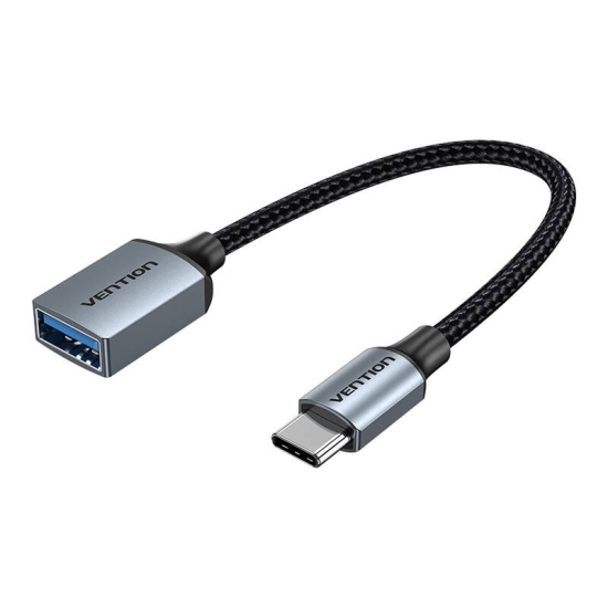 Kabel USB 3.0 C męski do USB żeński OTG Vention CCXHB 0,15m, 2A (szary)