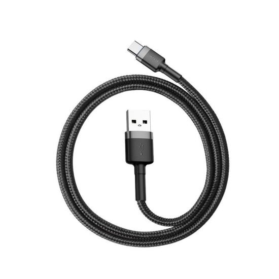 Kabel USB do USB-C Baseus Cafule 2A 3m (szaro-czarny)