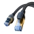 Kabel sieciowy w oplocie kat. 7 Baseus Ethernet RJ45, 10Gbps, 1m (czarny)