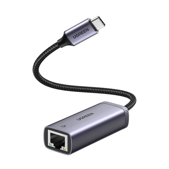 UGREEN CM483 Adapter sieciowy USB-C do RJ45 (szary)