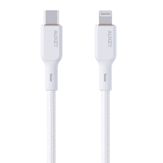 Kabel Aukey CB-NCL2 USB-C do Lightning 1.8m (biały)