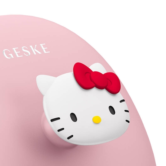 Szczoteczka do czyszczenia twarzy 3w1 z uchwytem Geske z Aplikacją (Hello Kitty różowy)