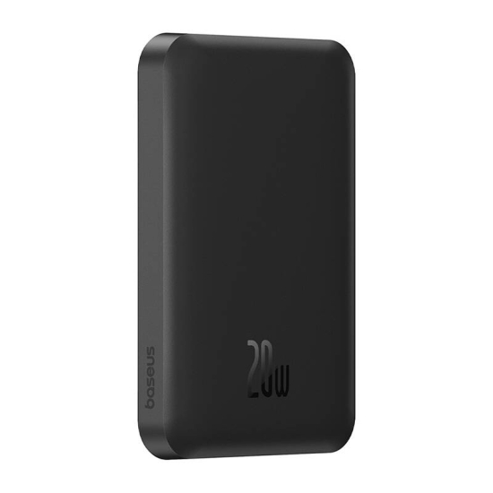 Magnetyczny mini powerbank Baseus 5000mAh, USB-C 20W (czarny)