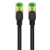 Kabel sieciowy w oplocie kat. 8 Baseus Ethernet RJ45, 40Gbps, 0,5m (czarny)