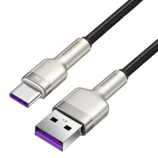 Kabel USB do USB-C Baseus Cafule, 66W, 1m (czarny)