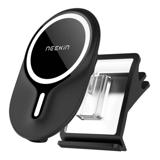 Uchwyt samochodowy MagSafe z ładowarką indukcyjną Qi Nillkin Energy W2 (czarny)