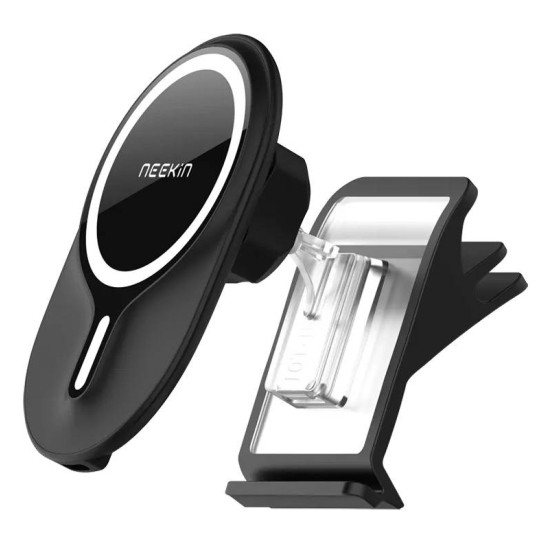 Uchwyt samochodowy MagSafe z ładowarką indukcyjną Qi Nillkin Energy W2 (czarny)
