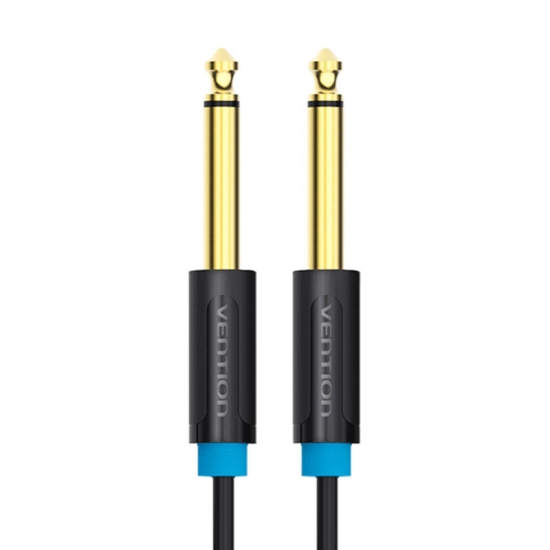 Kabel audio TS 6,35mm Vention BAABH 2m, czarny