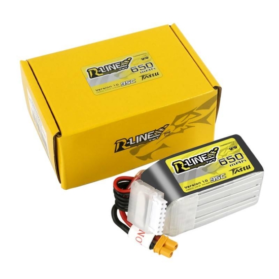 Akumulator Tattu R-Line 650mAh 22,2V 95C 6S1P XT30U-F