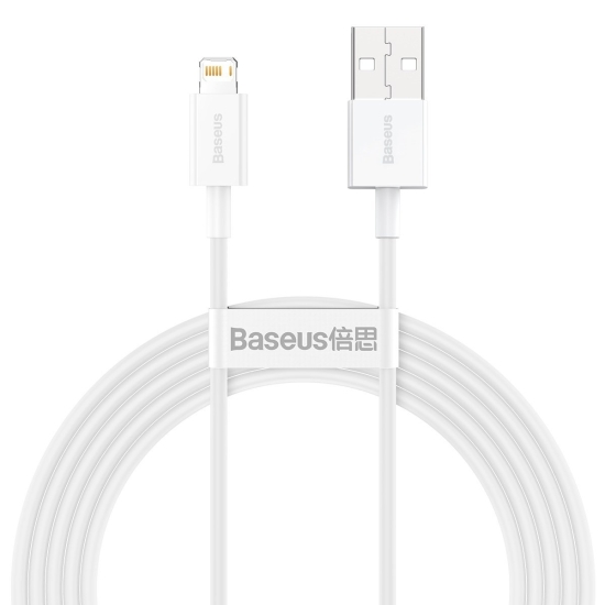 Kabel USB do Lightning Baseus Superior Series, 2.4A, 2m (biały)