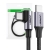 Kabel USB-C do USB-C, kątowy UGREEN  US255 QC 3.0 PD 3A 60W 1m (czarny)