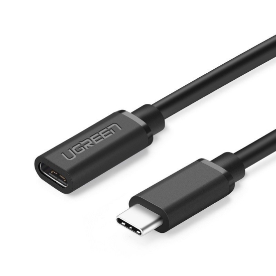 Przedłużający kabel USB-C 3.1 UGREEN ED008, 4K, 60W, 0,5m (czarny)