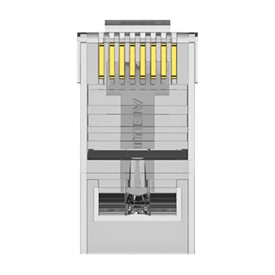 Wtyczka modułowa RJ45 CAT6 UTP Vention IDDR0-100 przezroczysta 100 szt.