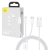 Kabel szybkiego ładowania  Baseus Superior Data USB do M+L+C 3.5A 1M(White)