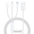 Kabel szybkiego ładowania  Baseus Superior Data USB do M+L+C 3.5A 1M(White)