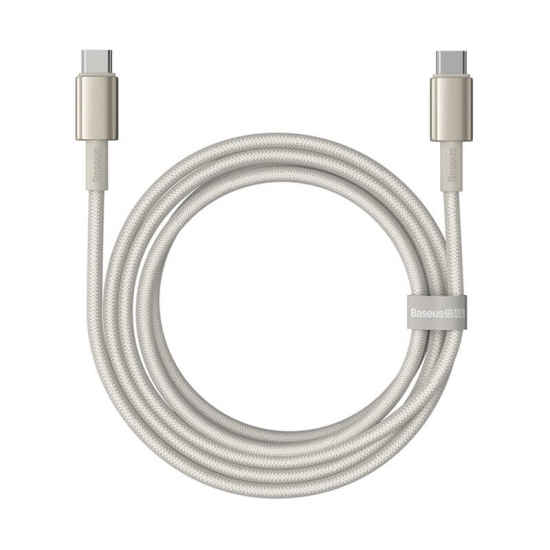 Kabel USB-C do USB-C Baseus Tungsten Gold, 100W, 2m (złoty)