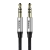 Kabel audio mini jack 3,5mm AUX Baseus Yiven 1m (czarno-srebrny)