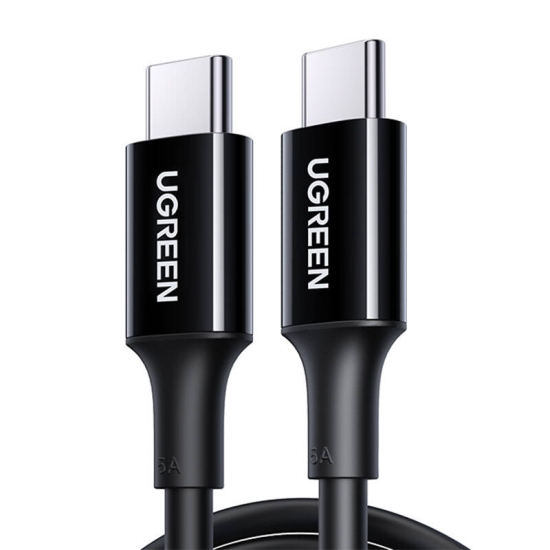 Kabel USB-C do USB-C UGREEN US300, 100W, 5A, 1m (czarny)