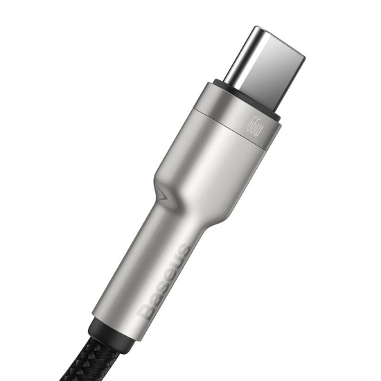 Kabel USB do USB-C Baseus Cafule, 66W, 0.25m (czarny)