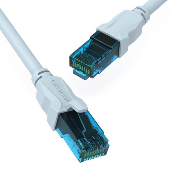 Kabel sieciowy UTP CAT5E Vention VAP-A10-S075 RJ45 Ethernet 100Mbps 0,75m niebieski