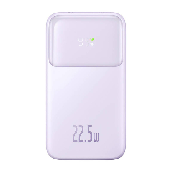 Powerbank Baseus Comet z kablem USB do USB-C, 10000mAh, 22.5W (fioletowy)