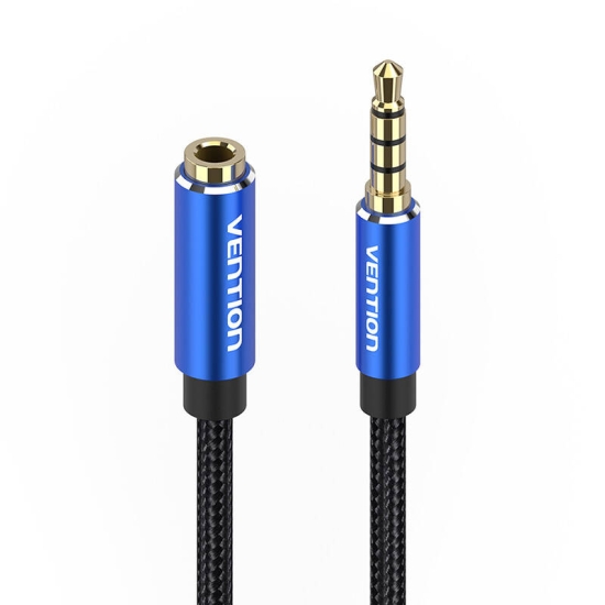 Kabel audio TRRS 3,5mm męski do 3,5mm żeński Vention BHCLH 2m niebieski