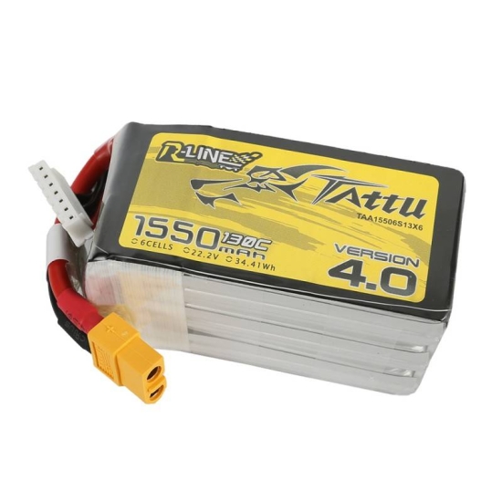 Akumulator Tattu R-Line 4.0 1550mAh 22.2V 130C 6S1P XT60
