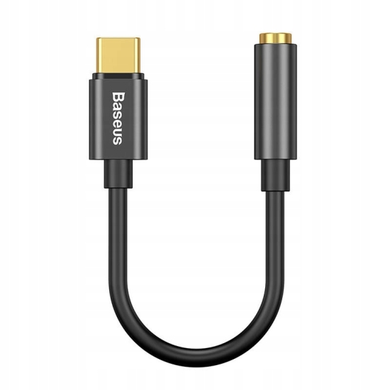 Adapter audio Baseus L54 USB-C + mini jack 3,5mm (czarny)