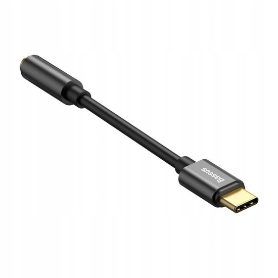 Adapter audio Baseus L54 USB-C + mini jack 3,5mm (czarny)