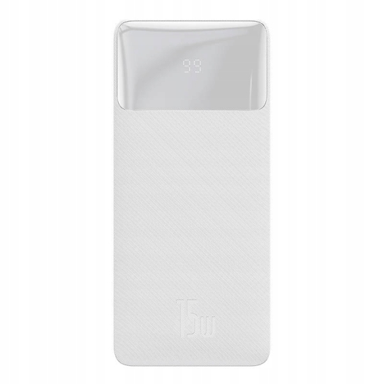 Powerbank Baseus Bipow 30000mAh, 2xUSB, USB-C, 15W (biały)