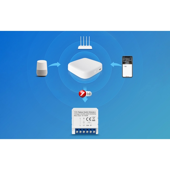 Inteligentny przełącznik dopuszkowy ZigBee Avatto LZWSM16-W3 Bez Neutralneg