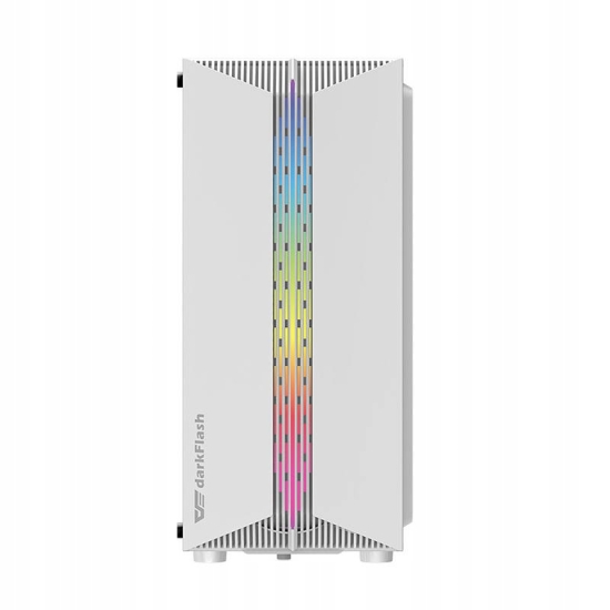 Obudowa komputerowa Darkflash DK151 LED + 3 wentylatory (biała)