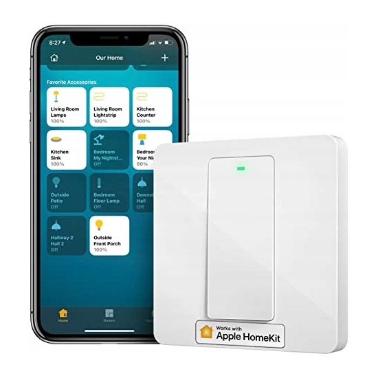 Smart Wi-Fi włącznik światła MSS550 EU Meross (HomeKit)