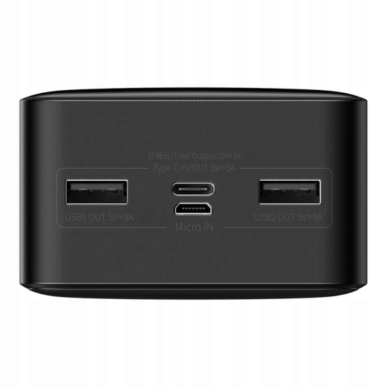 Powerbank Baseus Bipow 30000mAh, 2xUSB, USB-C,15W (czarny)