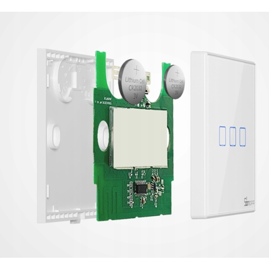 Bezprzewodowy Włącznik Światła Sonoff T2EU3C-RF 433MHz (3-kanałowy)