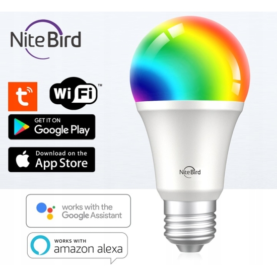 Smart żarówka LED NiteBird WB4 (RGB) E27 Tuya