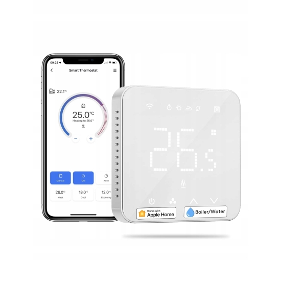 Inteligentny termostat Wi-Fi Meross MTS200BHK(EU) (Homekit)