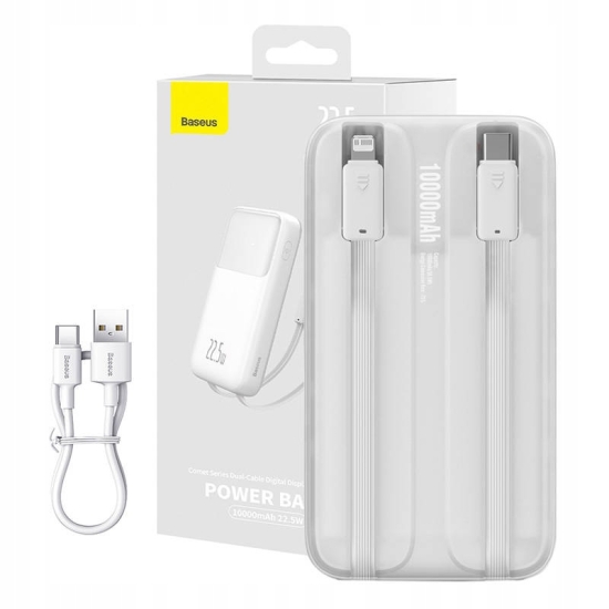 Powerbank Baseus Comet 10000mAh 22.5W (biały)