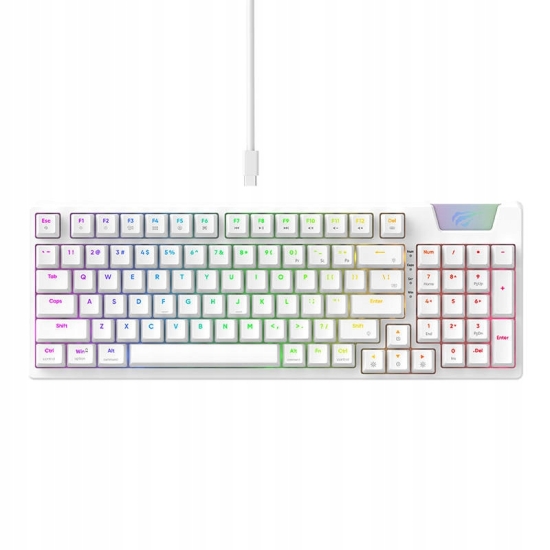 Klawiatura Gamingowa Havit KB885L RGB (biała)