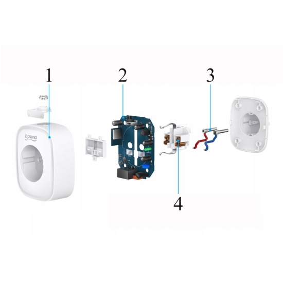 Inteligentne gniazdko WiFi Gosund SP1 E/F- unischuko, Tuya