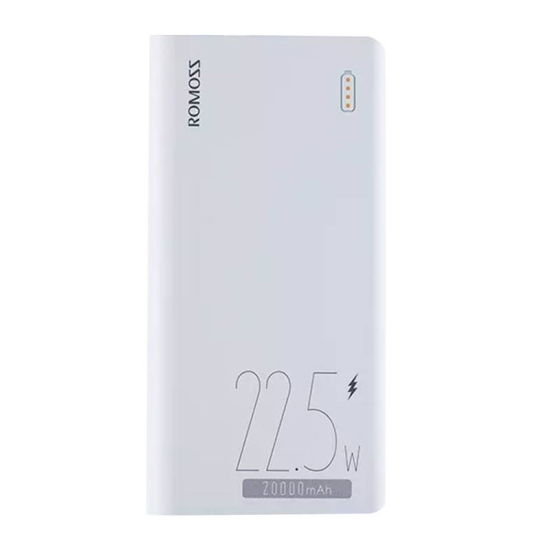 Powerbank 20000 mAh 22.5W Romoss SENSE6F (biały) USB-C Lightning micro USB